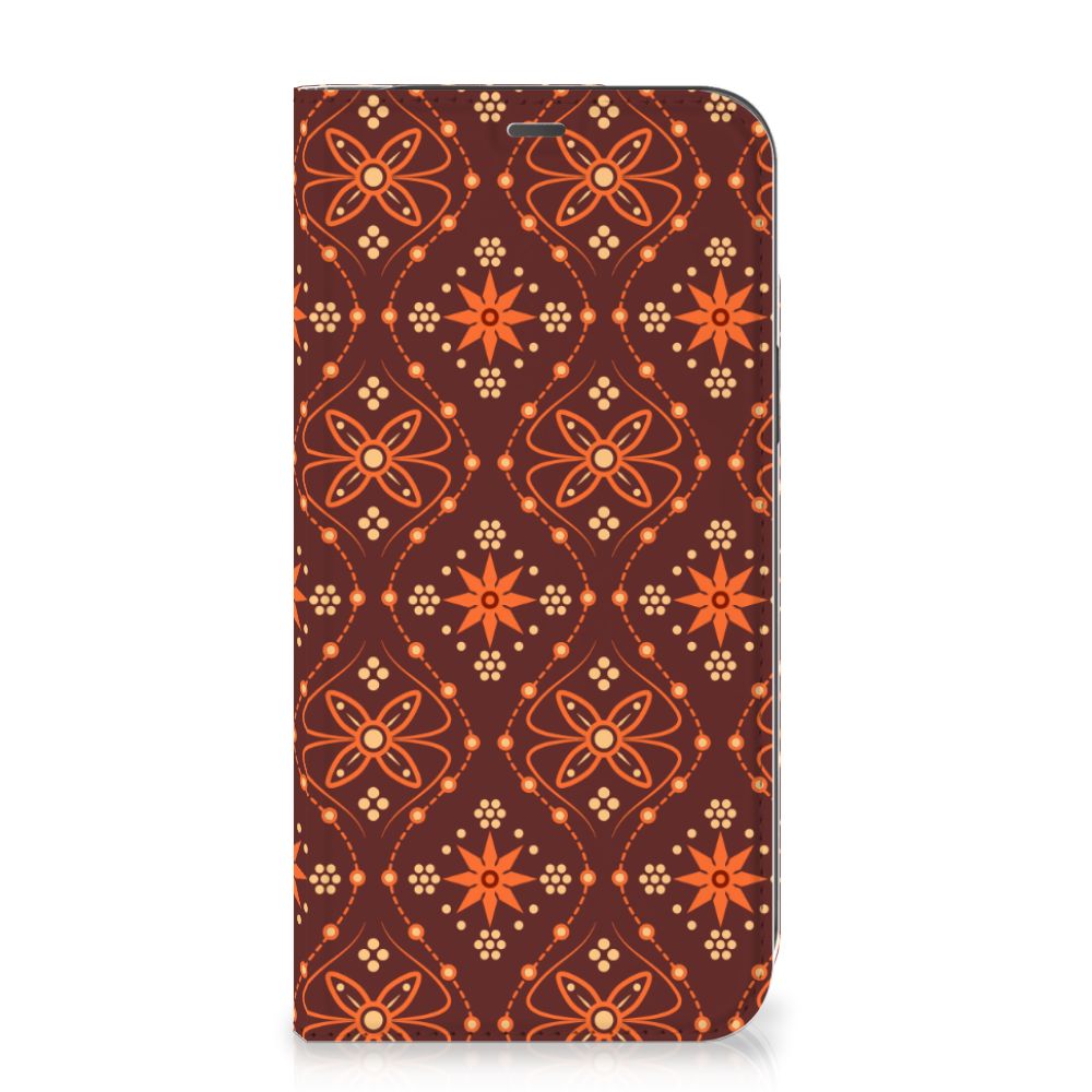 iPhone 12 Pro Max Hoesje met Magneet Batik Brown - B2C Telecom