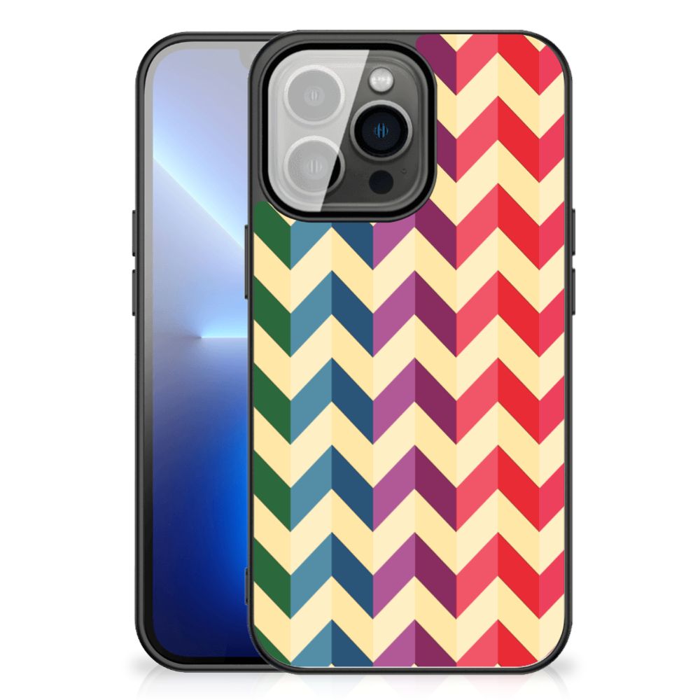 iPhone 13 Pro Max Back Case Zigzag Multi Color B2C Telecom
