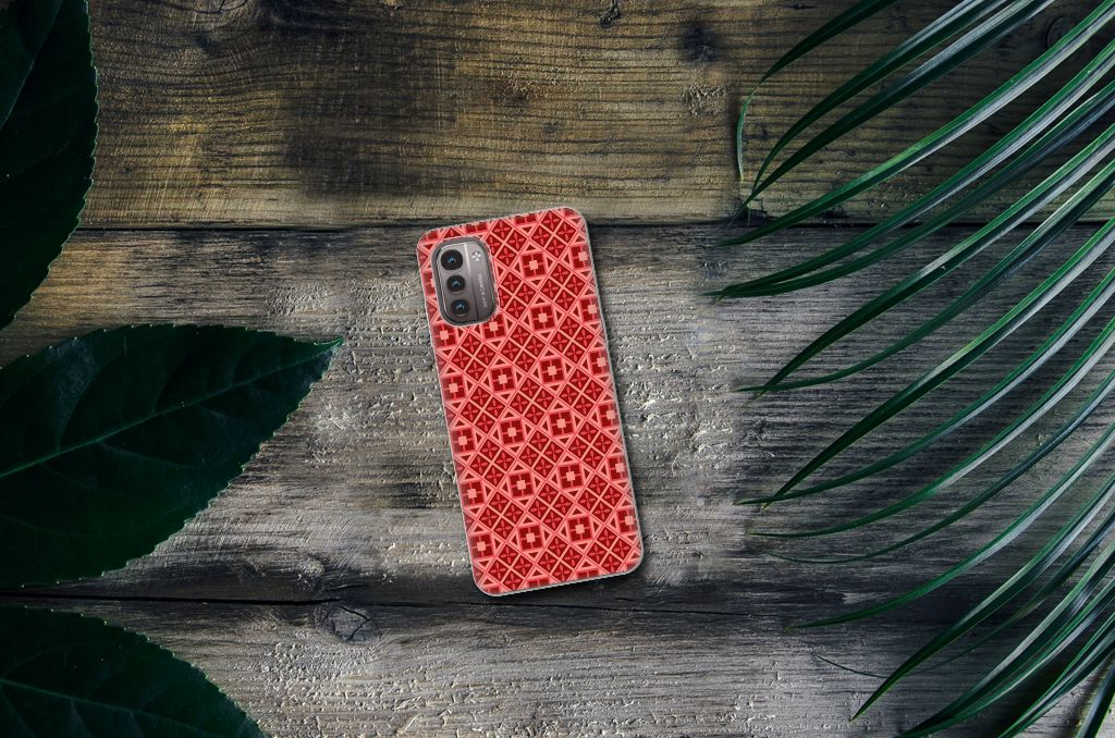 Nokia G21 | G11 TPU bumper Batik Rood B2C Telecom