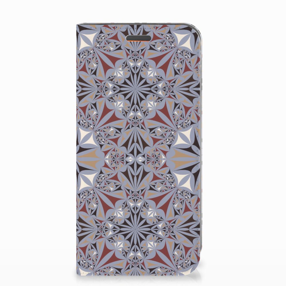 Motorola Moto E5 Play Standcase Flower Tiles