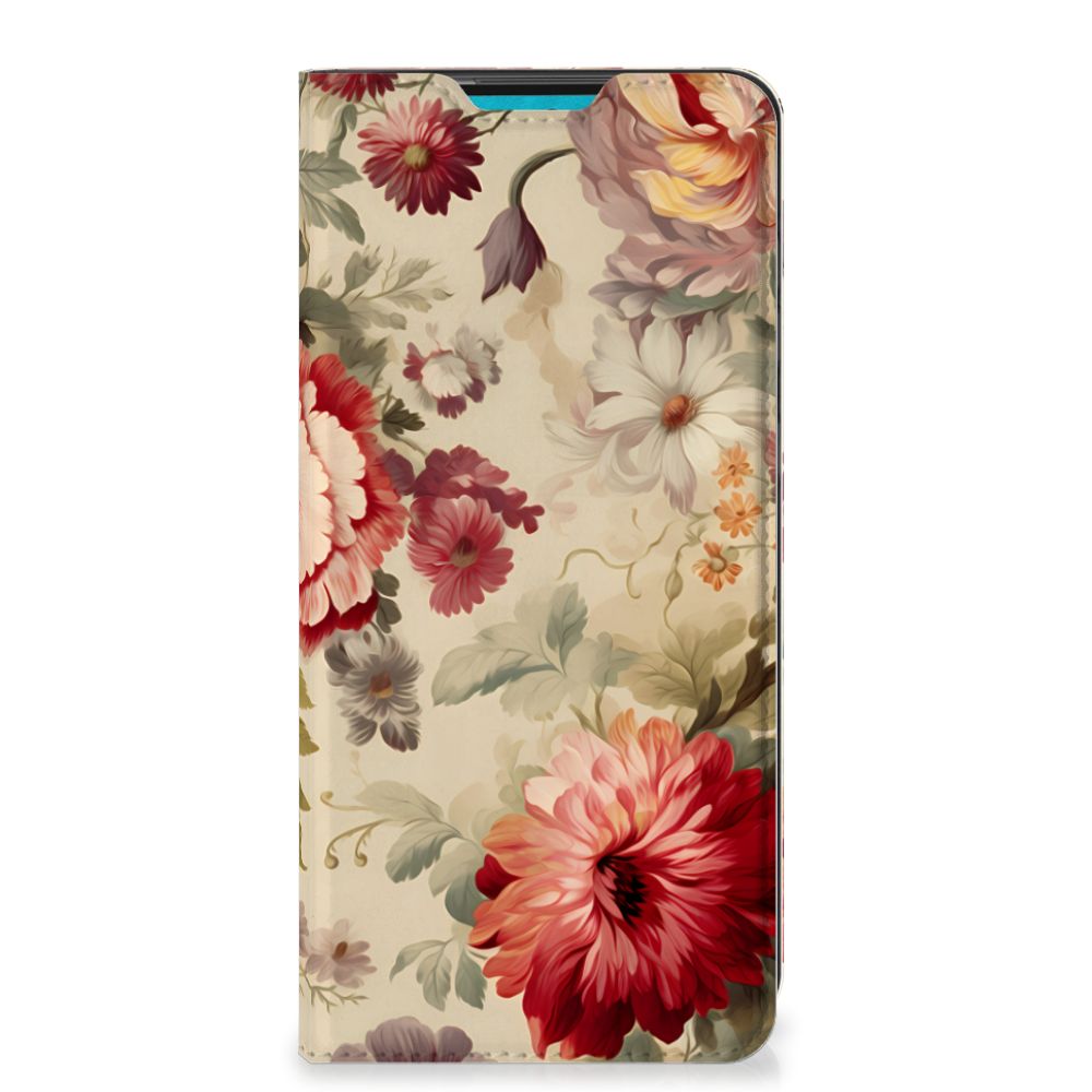 Smart Cover voor Samsung Galaxy A73 Bloemen