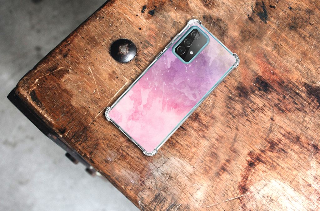 Back Cover Samsung Galaxy A52 4G/5G Pink Purple Paint