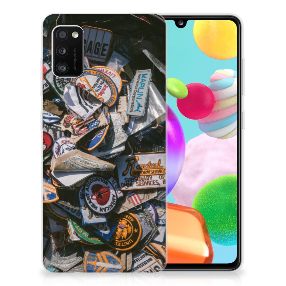 Samsung Galaxy A41 Siliconen Hoesje met foto Badges B2C Telecom