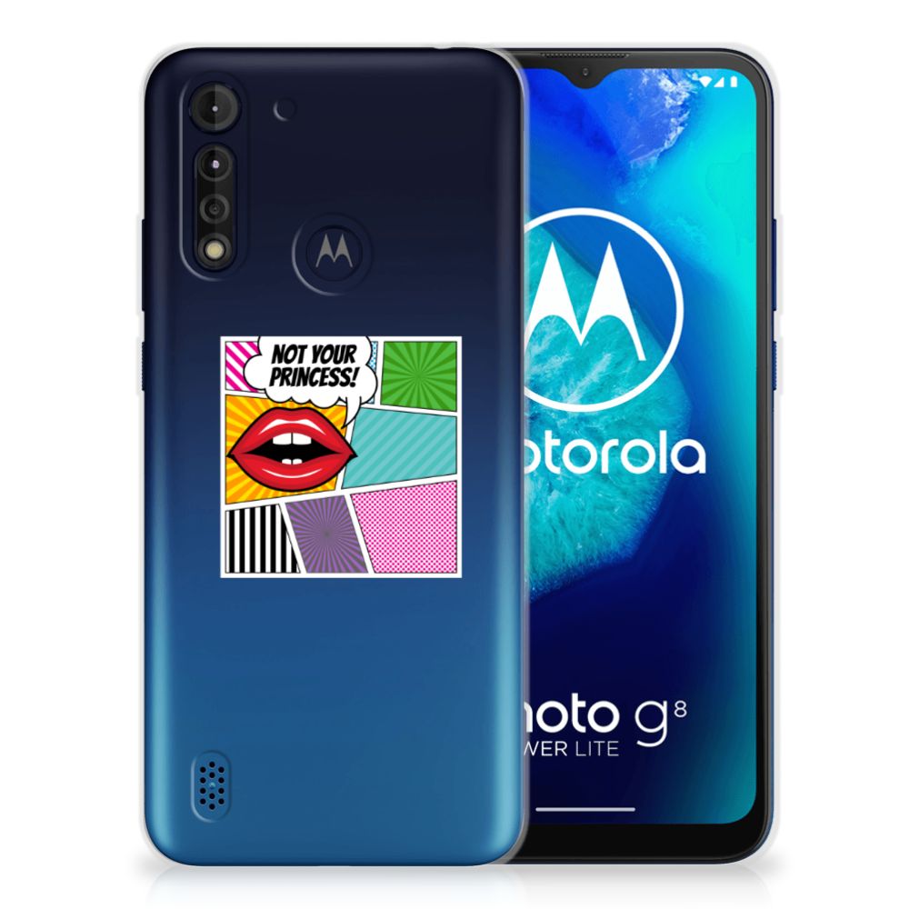 Motorola Moto G8 Power Lite Silicone Back Cover Popart Princess B2C Telecom