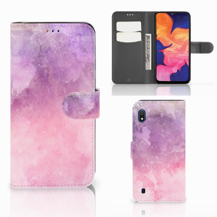 Hoesje Samsung Galaxy A10 Pink Purple Paint