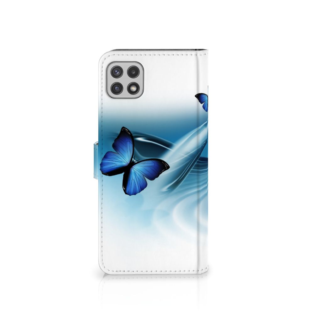 Samsung Galaxy A22 5G Telefoonhoesje met Pasjes Vlinders