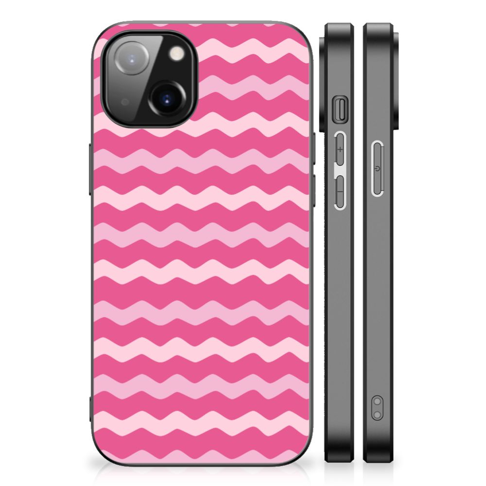 Apple iPhone 13 | iPhone 14 Back Case Waves Pink