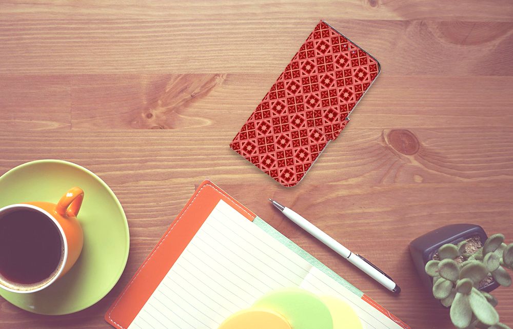 Samsung Galaxy A31 Telefoon Hoesje Batik Rood