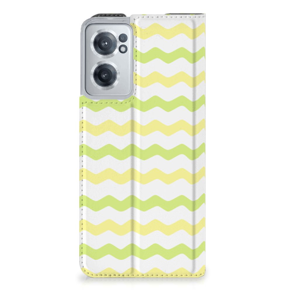 OnePlus Nord CE 2 5G Hoesje met Magneet Waves Yellow - B2C Telecom