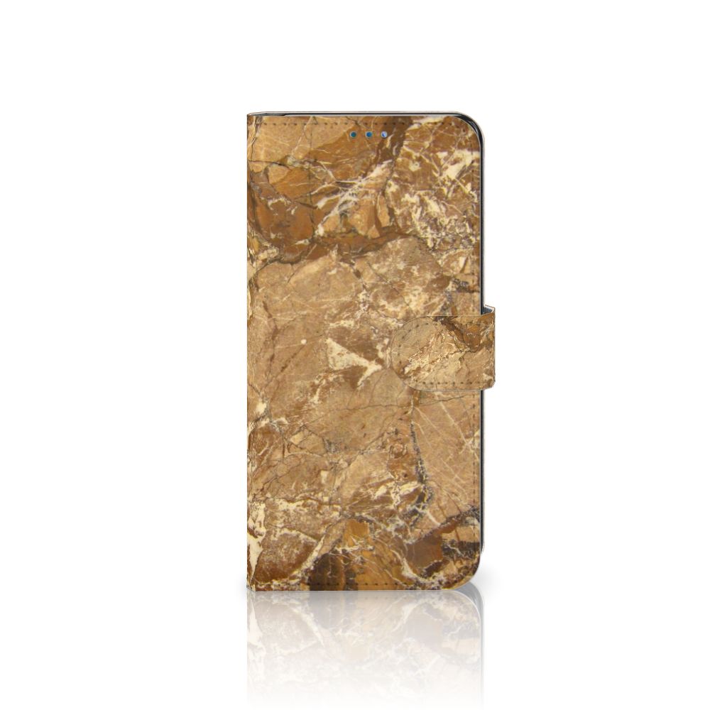 OnePlus Nord N10 Bookcase Marmer Creme met luxe marmer design voor optimale bescherming.