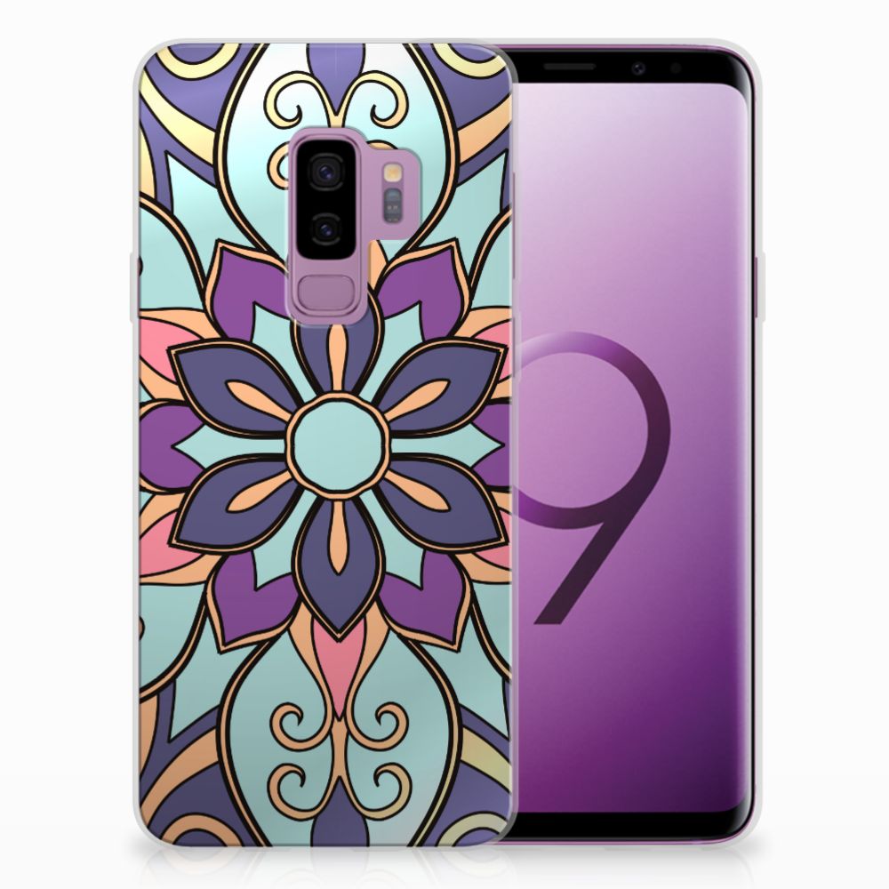 Samsung Galaxy S9 Plus TPU Case Purple Flower