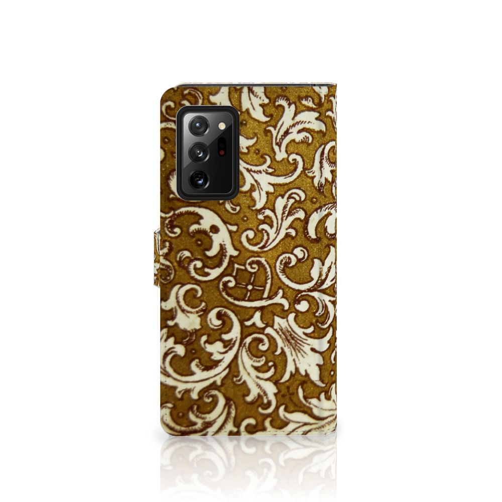 Wallet Case Samsung Galaxy Note20 Ultra Barok Goud