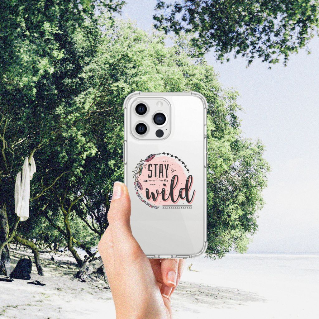 iPhone 13 Pro Max Stevig Bumper Hoesje Boho Stay Wild - B2C Telecom