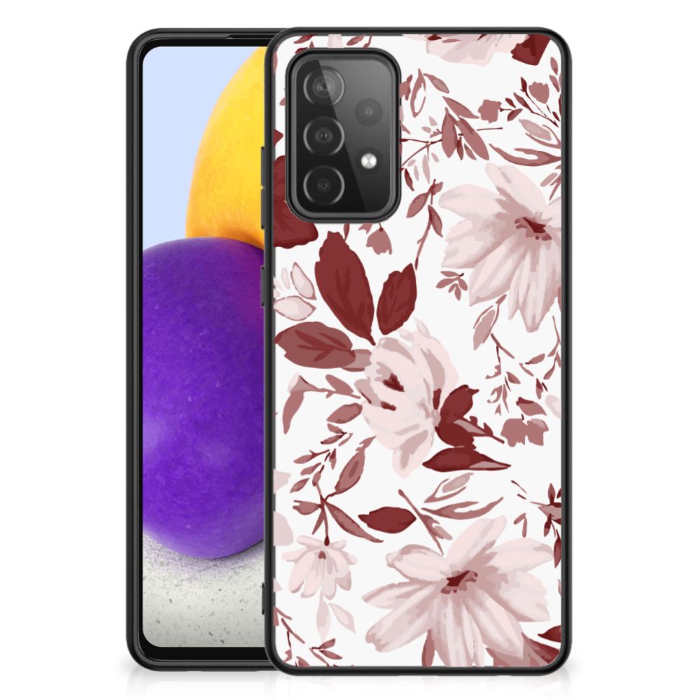 Kleurrijke Telefoonhoesje Samsung Galaxy A72 (5G/4G) Watercolor Flowers