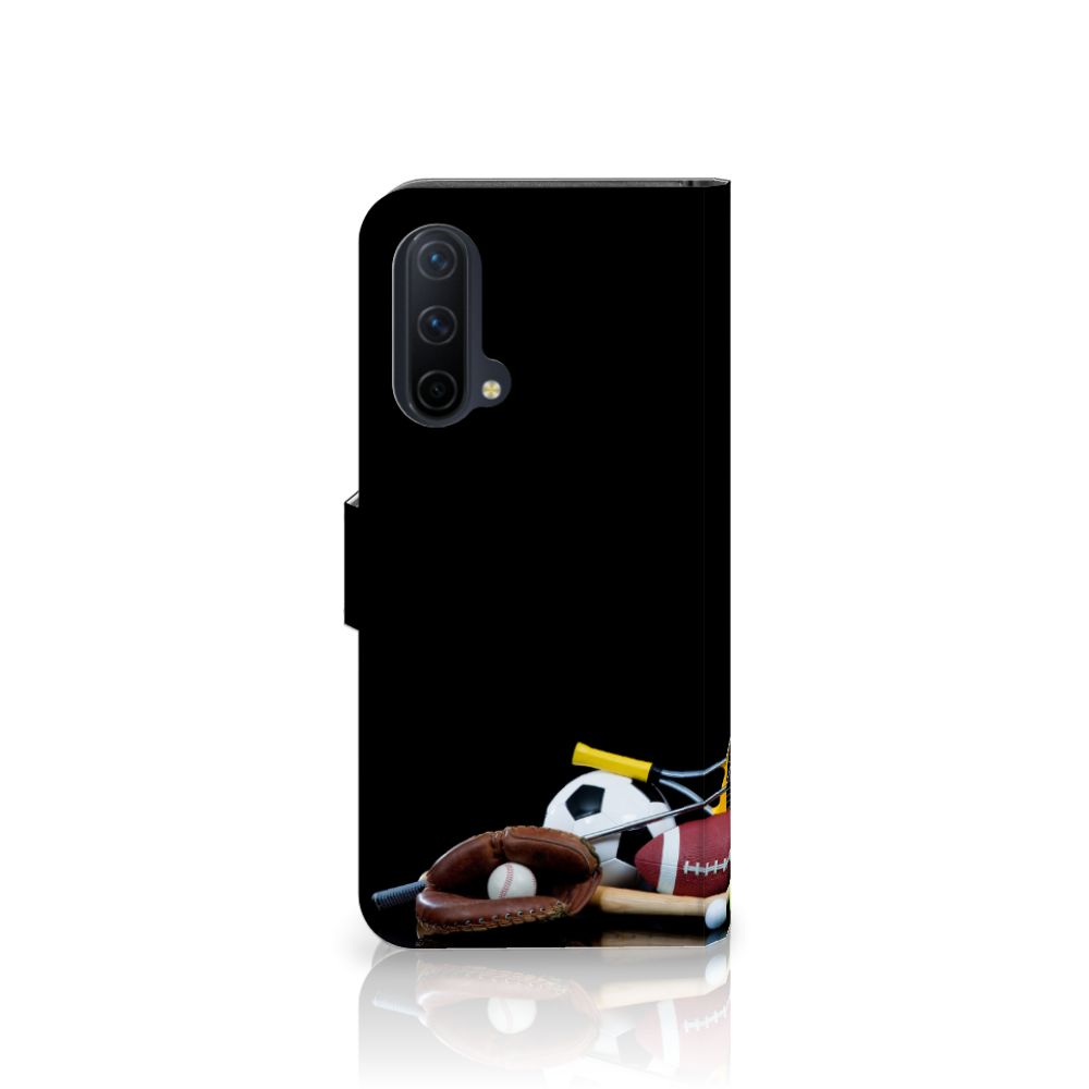 OnePlus Nord CE 5G Wallet Case met Pasjes Sports met sport afbeeldingen en accessoires