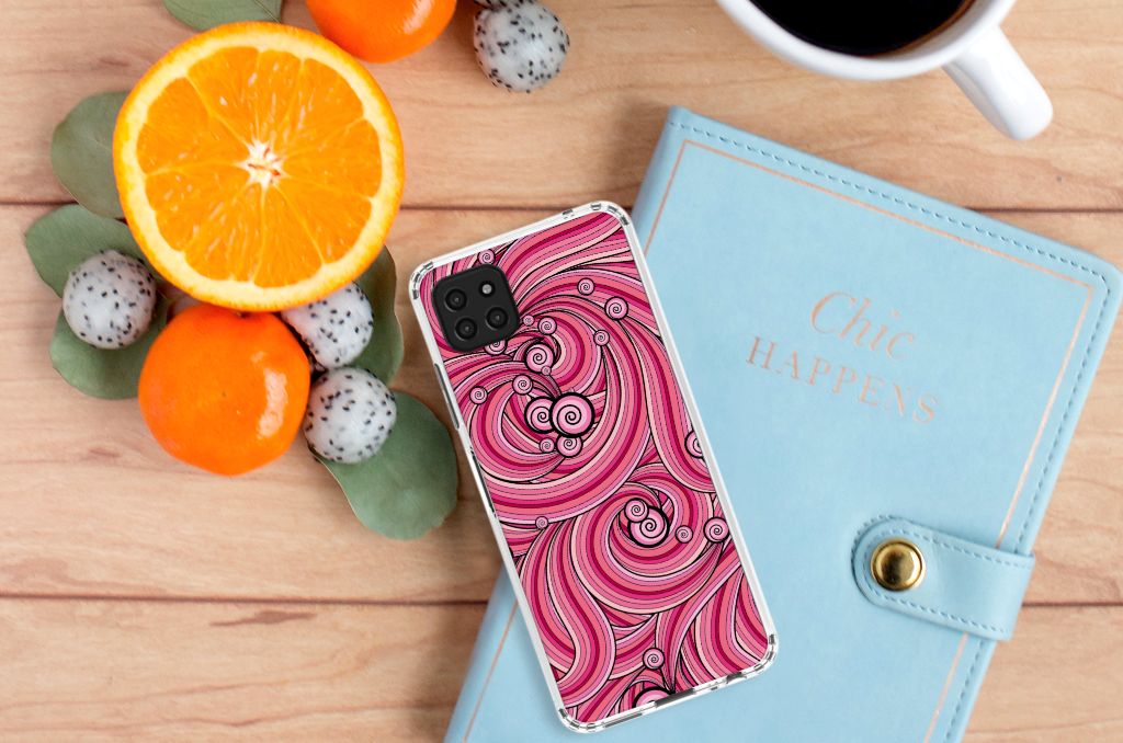 Samsung Galaxy A22 5G Back Cover Swirl Pink B2C Telecom