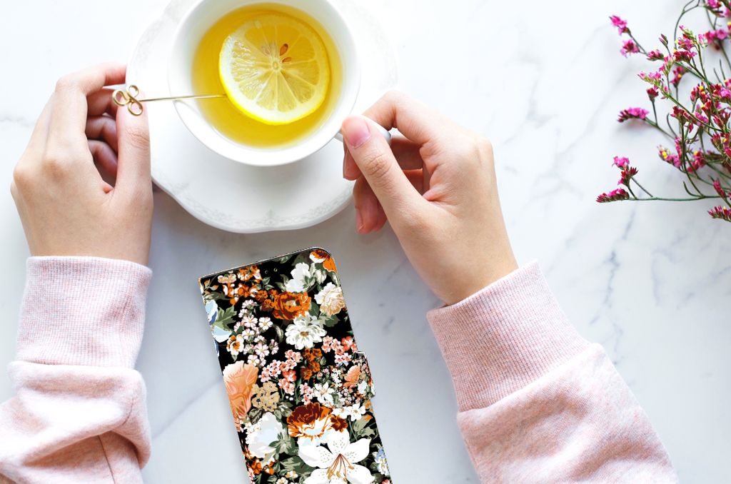 Hoesje voor Samsung Galaxy A03 Dark Flowers