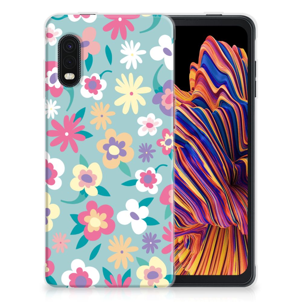 Samsung Xcover Pro TPU Case Flower Power