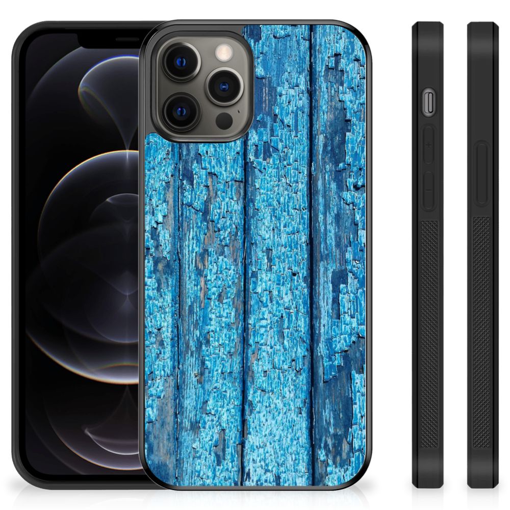 iPhone 12 Pro Max Grip Case Wood Blue B2C Telecom