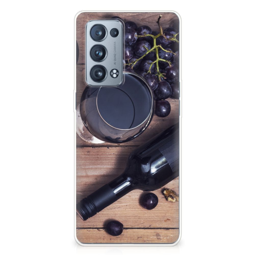 OPPO Reno 6 Pro Plus 5G Siliconen Case Wijn