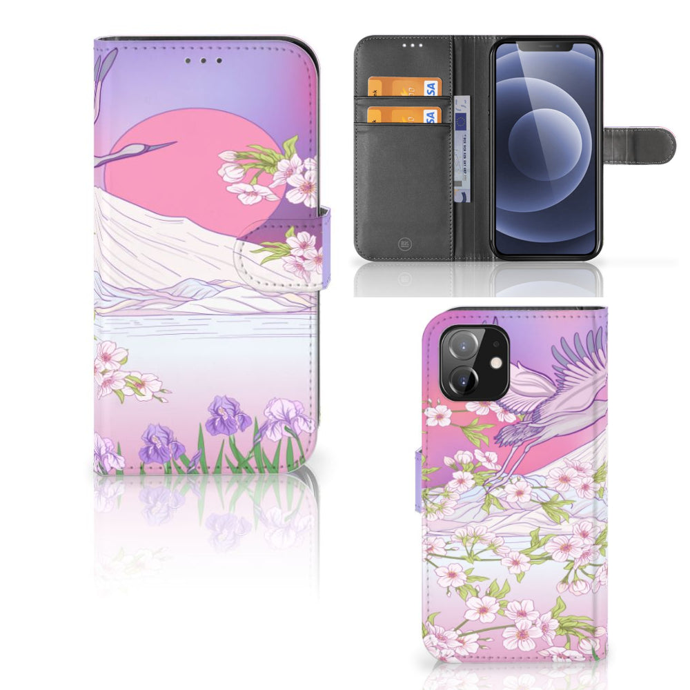 iPhone 12 | 12 Pro (6.1") Telefoonhoesje met Pasjes Bird Flying