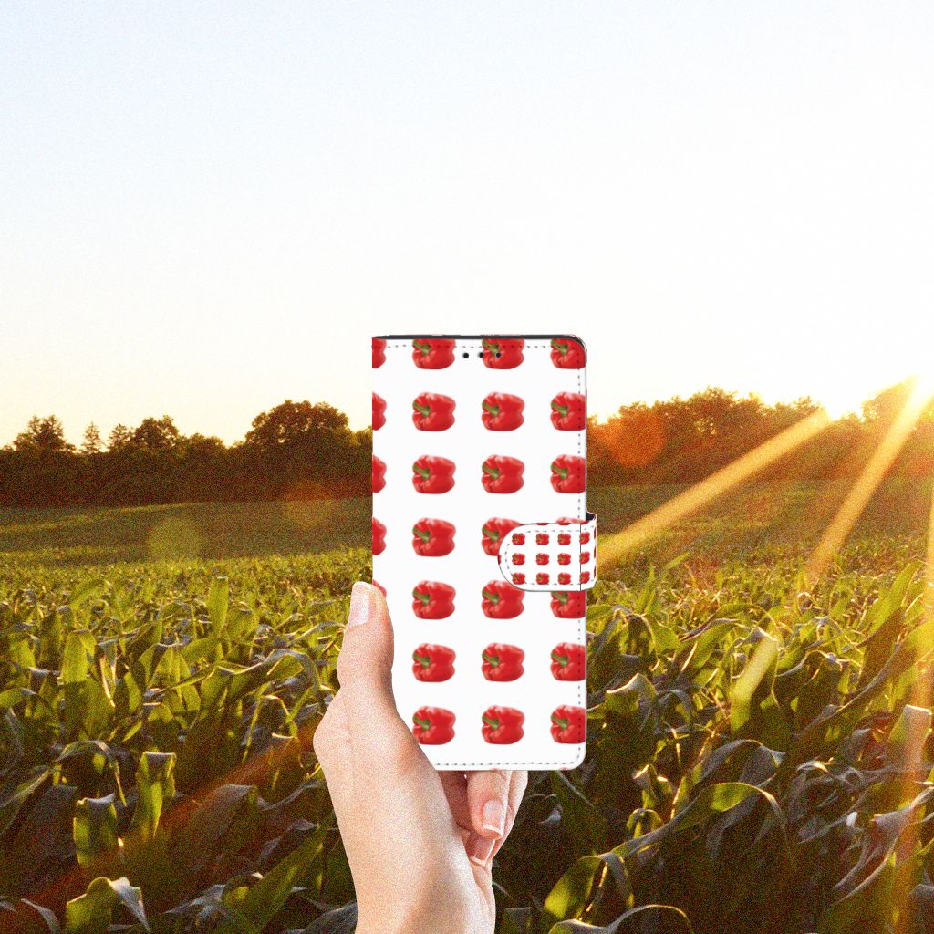 Motorola Edge 20 Lite Book Cover Paprika Red