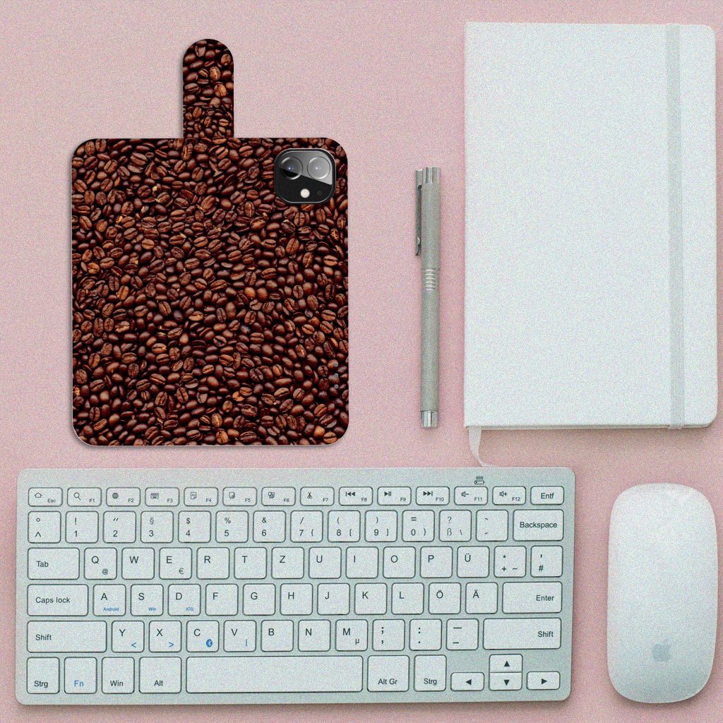 Apple iPhone 12 Mini Book Cover Koffiebonen