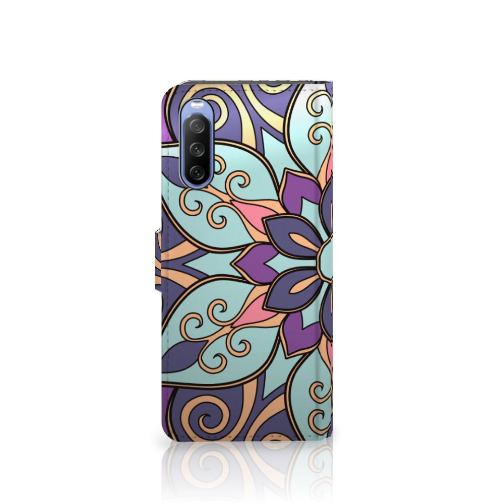 Sony Xperia 10 III Hoesje Purple Flower