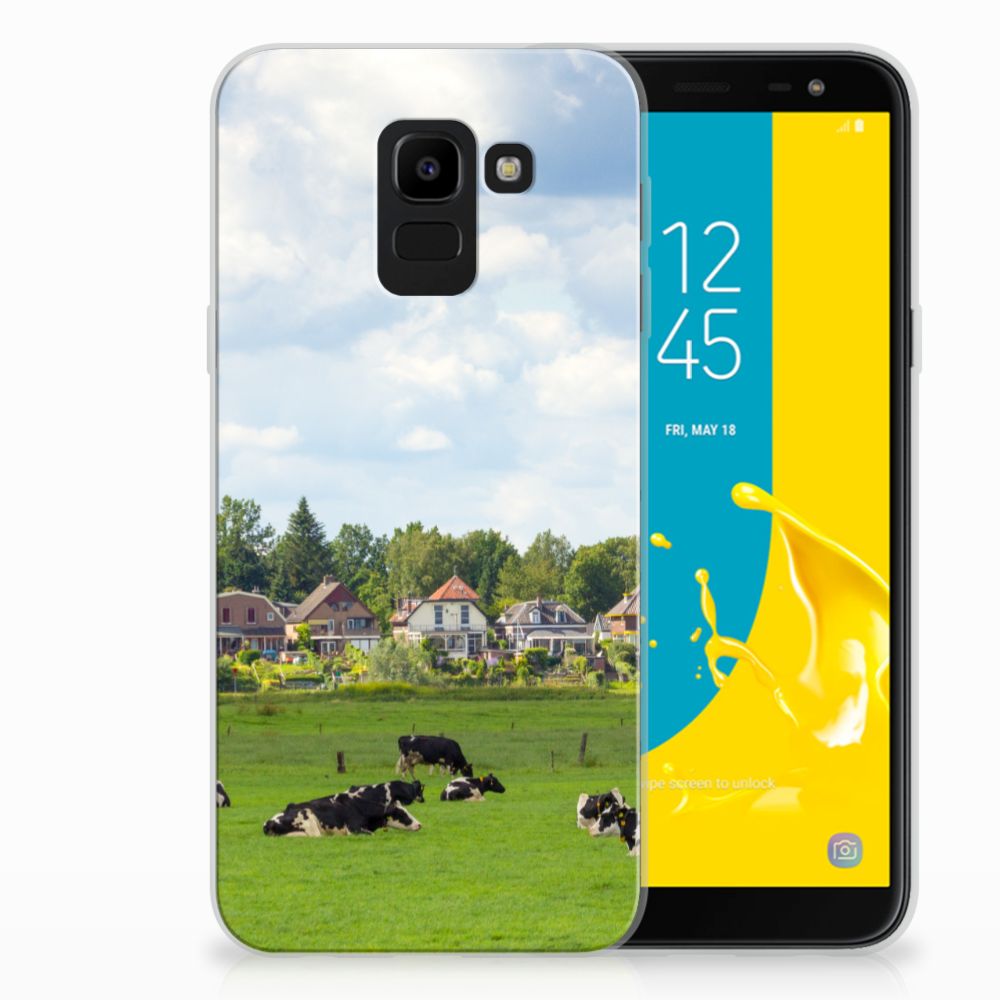 Samsung Galaxy J6 2018 TPU Hoesje Koeien