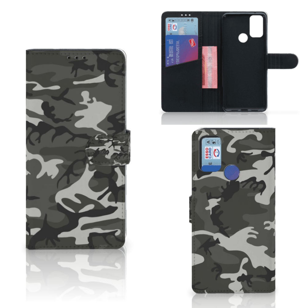 Alcatel 1S (2021) Telefoon Hoesje Army Light