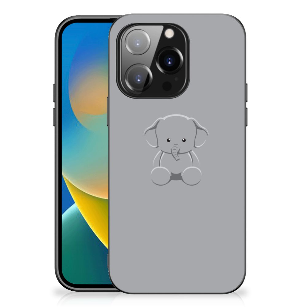 iPhone 14 Pro Hoesje Grijs Baby Olifant B2C Telecom