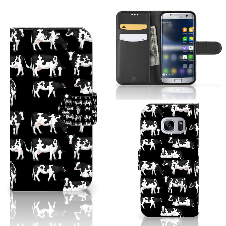 Samsung Galaxy S7 Telefoonhoesje met Pasjes Koetjes