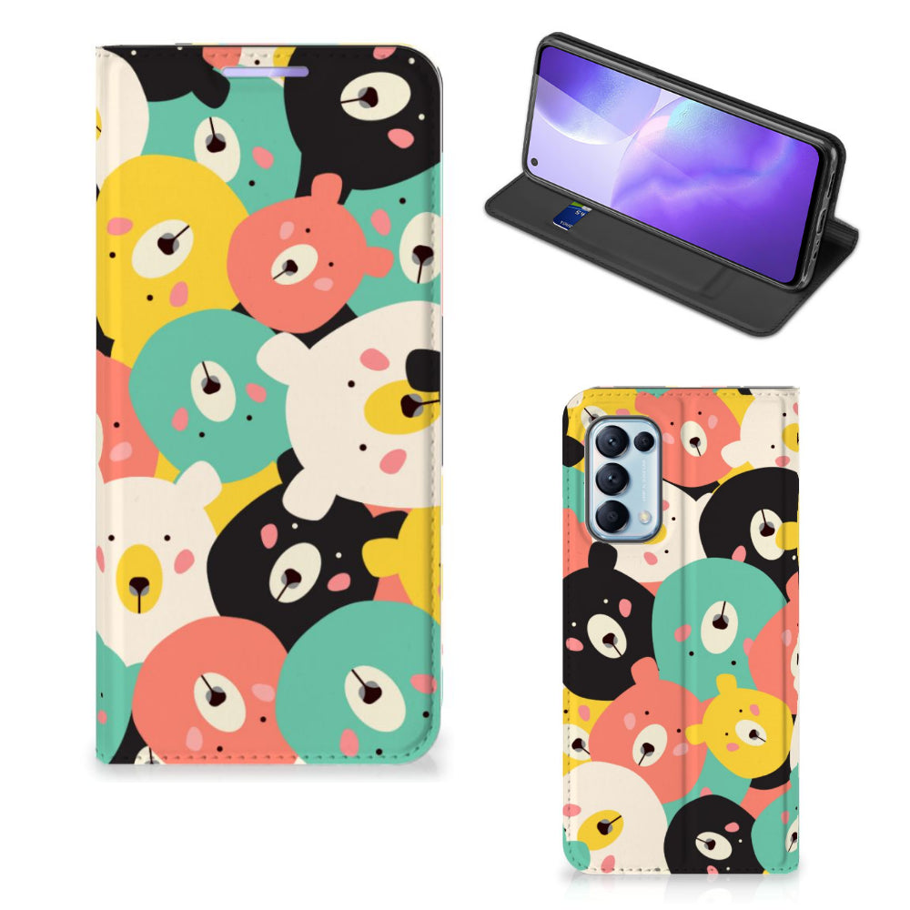 OPPO Find X3 Lite Magnet Case Bears