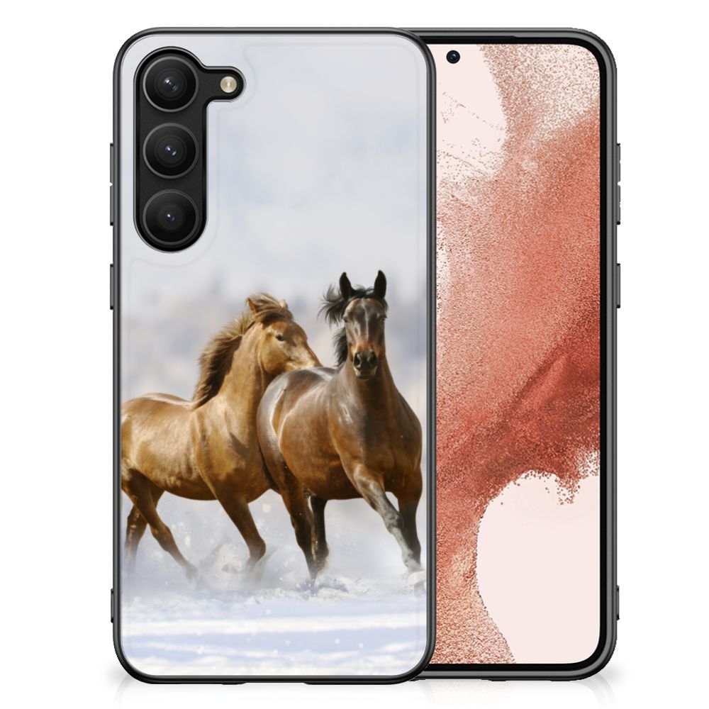 Samsung Galaxy S23 Plus Dierenprint Telefoonhoesje Paarden B2C Telecom