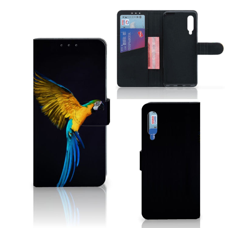 Xiaomi Mi 9 Telefoonhoesje met Pasjes Papegaai