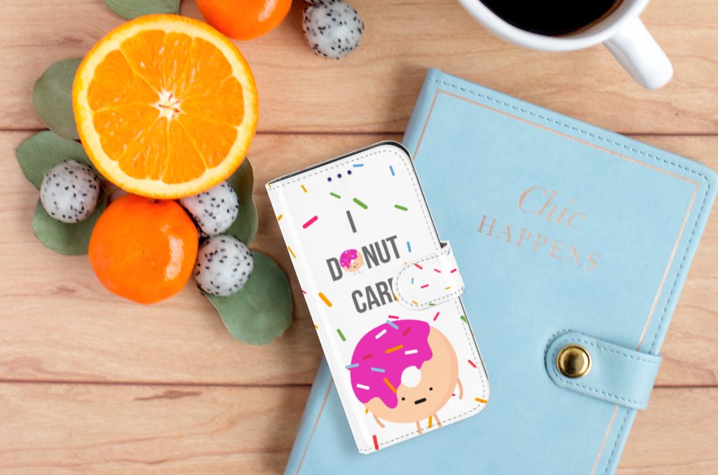 Samsung Galaxy S10e Book Cover Donut Roze