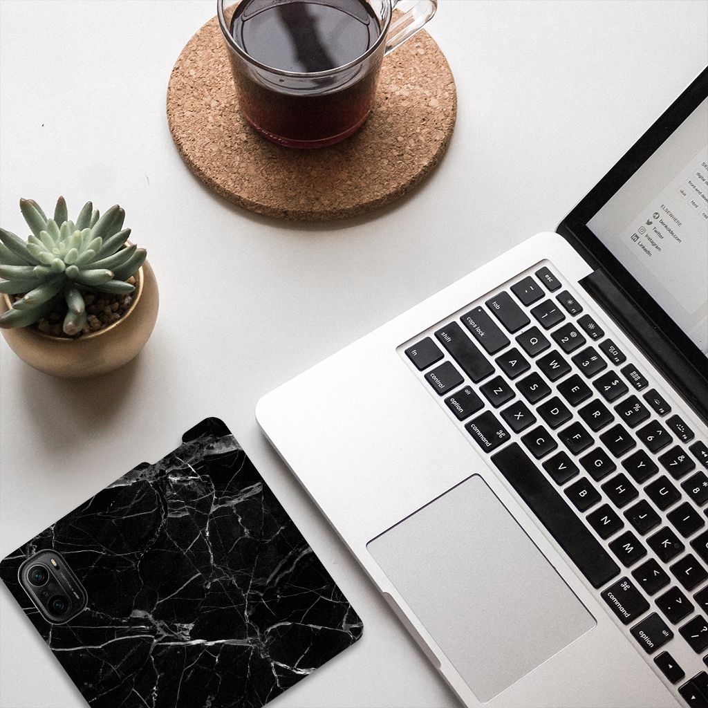 Xiaomi Mi 11i | Poco F3 Standcase Marmer Zwart - Origineel Cadeau Vader - B2C Telecom