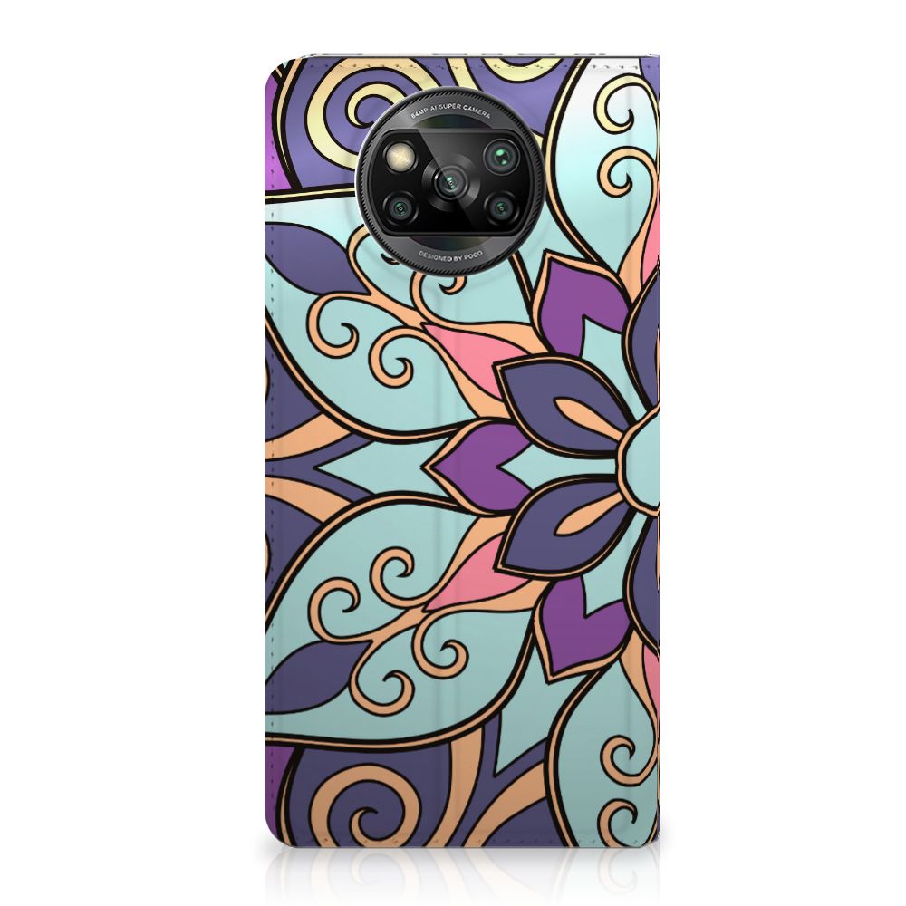 Xiaomi Poco X3 Pro | Poco X3 Smart Cover Purple Flower - B2C Telecom