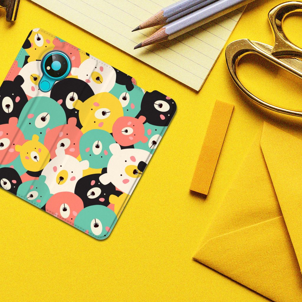 Nokia 3.4 Magnet Case Bears - B2C Telecom