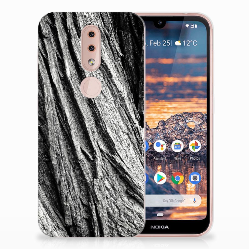 Bumper Hoesje Nokia 4.2 Boomschors Grijs