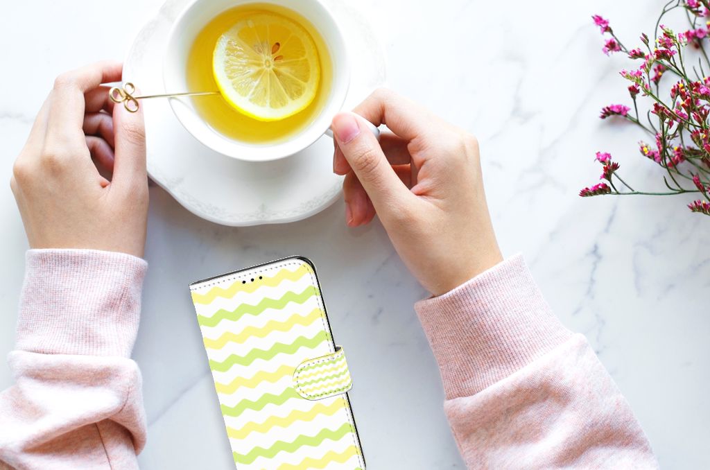 Samsung Galaxy S7 Edge Telefoon Hoesje Waves Yellow