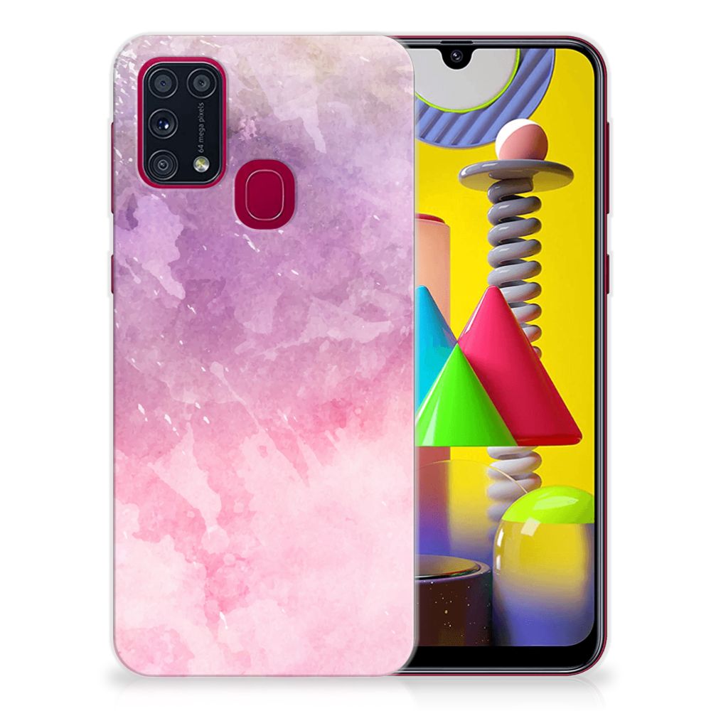 Hoesje maken Samsung Galaxy M31 Pink Purple Paint B2C Telecom