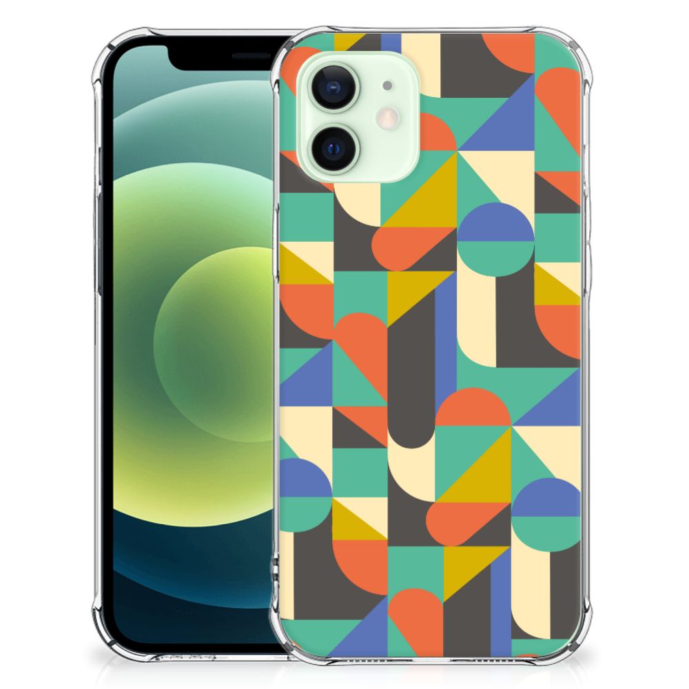 iPhone 12 Mini Doorzichtige Silicone Hoesje Funky Retro B2C Telecom