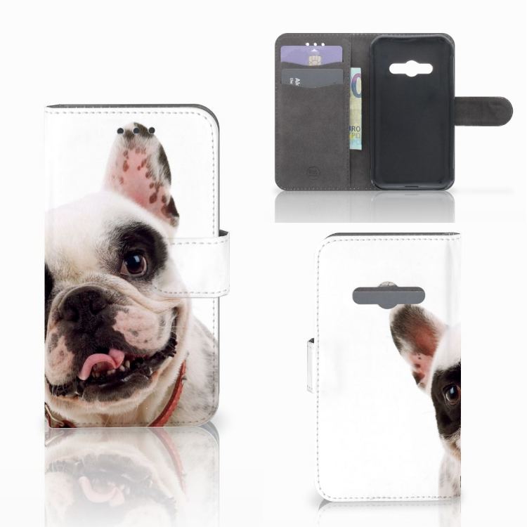 Samsung Galaxy Xcover 3 | Xcover 3 VE Telefoonhoesje met Pasjes Franse Bulldog