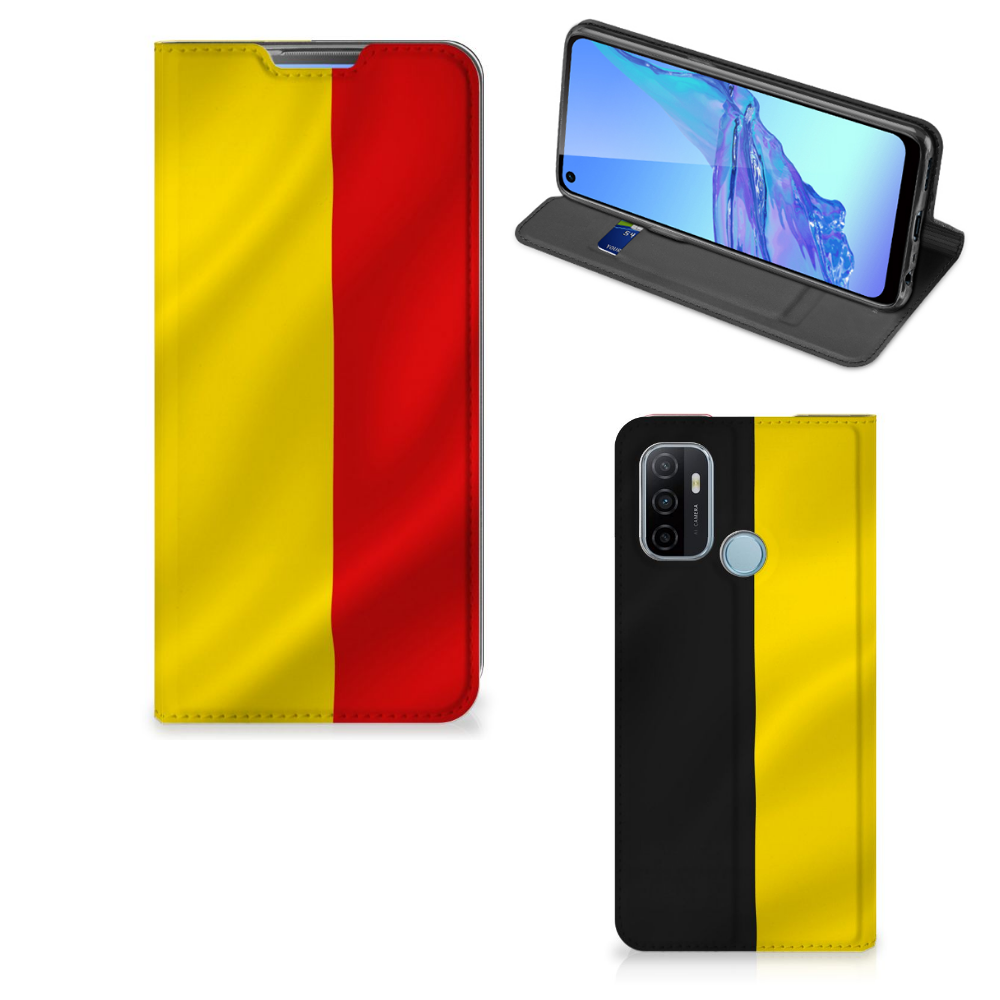 OPPO A53 | A53s Standcase Belgische Vlag - B2C Telecom