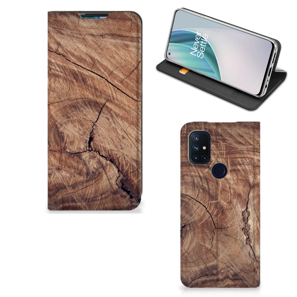 OnePlus Nord N10 5G Book Wallet Case Tree Trunk