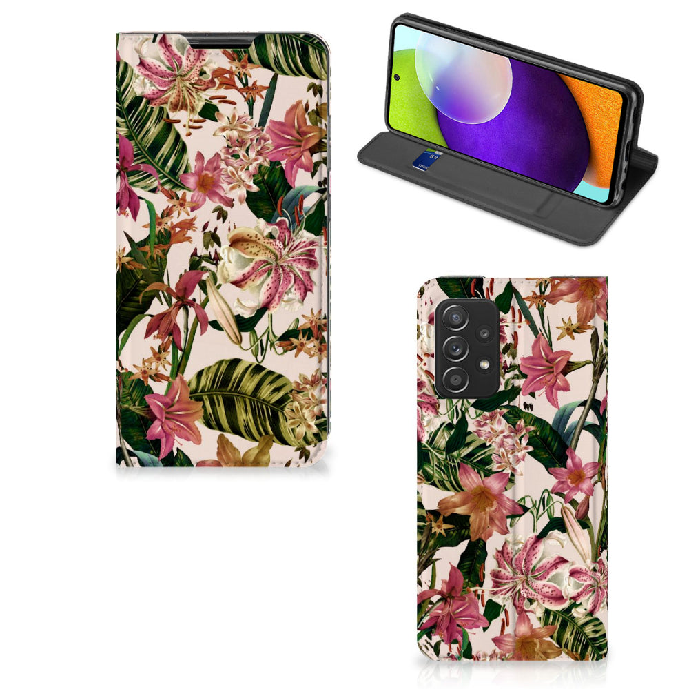 Samsung Galaxy A52 Smart Cover Flowers