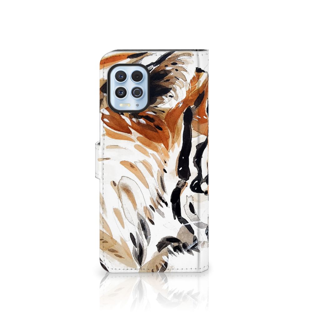 Hoesje Motorola Moto G100 Watercolor Tiger