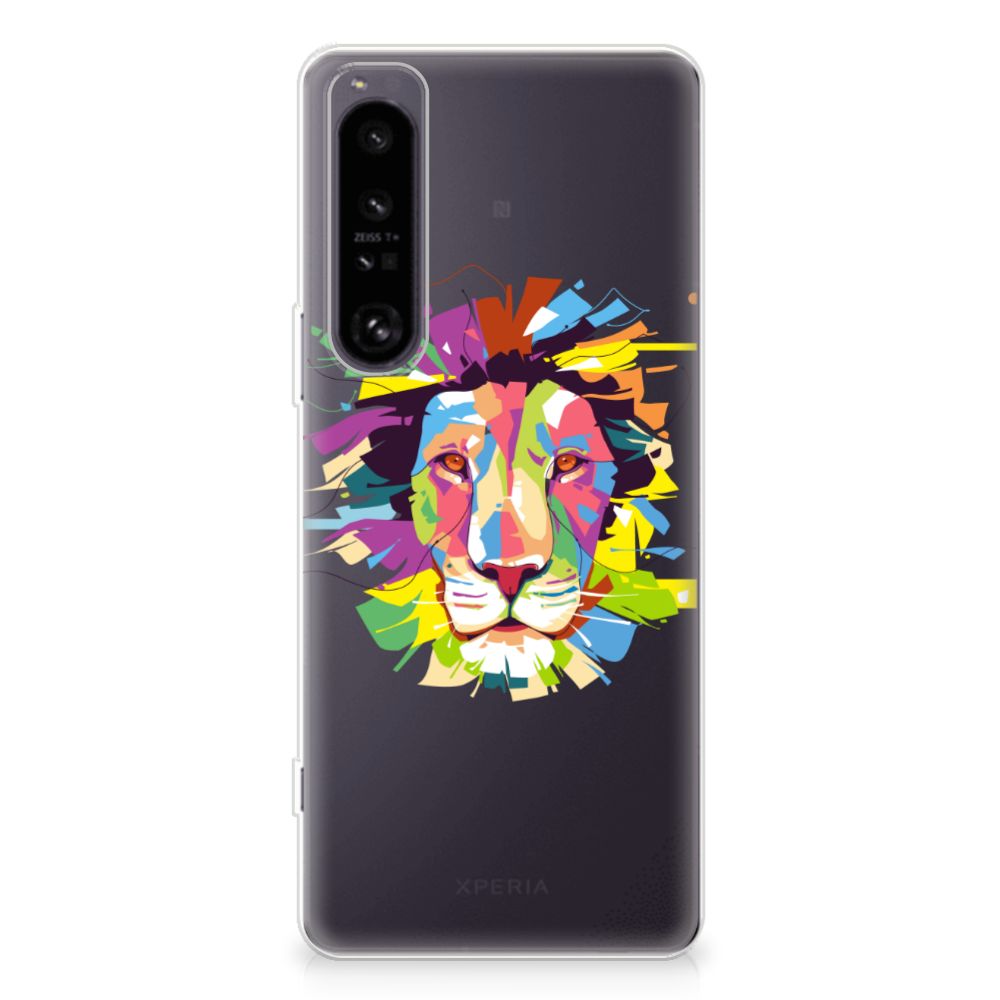 Sony Xperia 1 IV Telefoonhoesje met Naam Lion Color