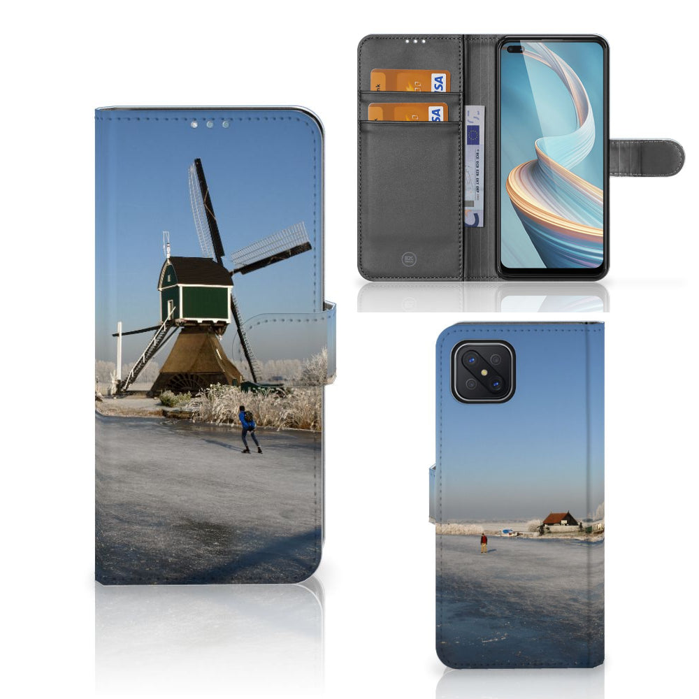 OPPO Reno4 Z Flip Cover Schaatsers